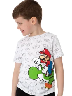T-shirt Vanilla Underground manches courtes Super Mario et Yoshi garçon