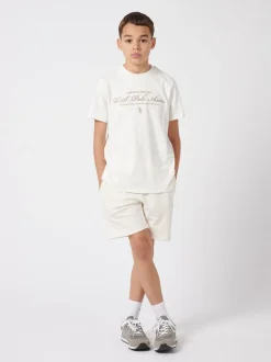 U.S. Polo Assn. Garçons 100% Cotton Double Horsemen Sweat Shorts