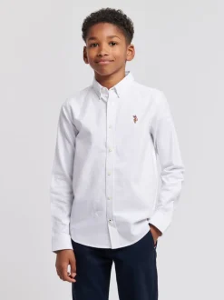 U.S. Polo Assn. Peached Garçons Oxford 100% Chemises en coton