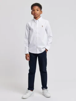 U.S. Polo Assn. Peached Garçons Oxford 100% Chemises en coton