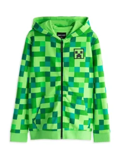 Vanilla Underground 100% Coton Minecraft Garçons Creeper Placement Imprimé Sweat-shirt à capuche