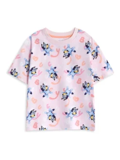 Vanilla Underground Bluey Filles Multicolore Multi Character Lot de 2 Ensemble Pyjamas Manches courtes