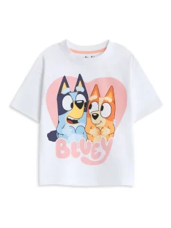 Vanilla Underground Bluey Filles Multicolore Multi Character Lot de 2 Ensemble Pyjamas Manches courtes