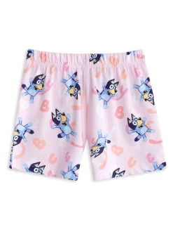 Vanilla Underground Bluey Filles Multicolore Multi Character Lot de 2 Ensemble Pyjamas Manches courtes