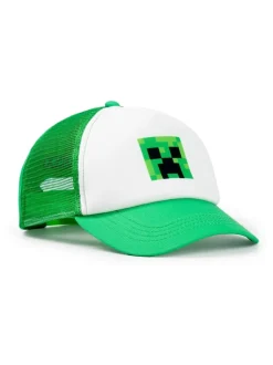Vanilla Underground Casquette Minecraft Boys Green Creeper Snapback Curve