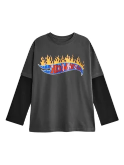 Vanilla Underground Garçons 100% Coton Hot Wheels Skater T-shirt