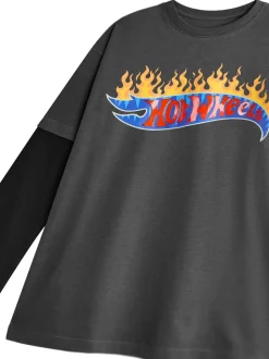 Vanilla Underground Garçons 100% Coton Hot Wheels Skater T-shirt