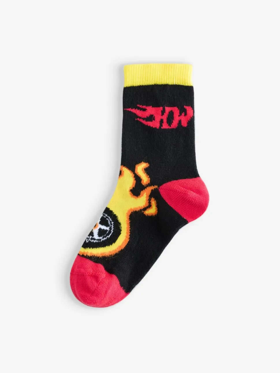 Vanilla Underground Hot Wheels Lot de 5chaussettes multicolores à damier et flammes garçons