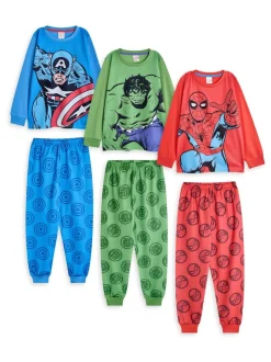 Vanilla Underground Marvel Pyjama Garçons 3 Lot