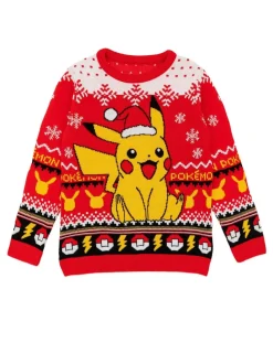 Vanilla Underground Pokemon Pikachu Pull de Noël en maille