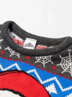 Vanilla Underground pull de Noël Spiderman Character Face