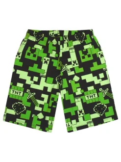 Vanilla Underground Pyjama garçon Minecraft à manches courtes et jambe courte 100% coton