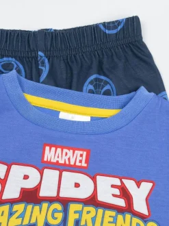 Vanilla Underground Spidey and His Amazing Friends Personnage Ensemble pyjama à Manches longues et jambes Longues Multicolore Lot de 2