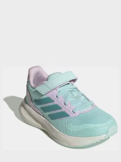Vert - adidas Baskets de course Runfalcon 5 à lacets élastiques pour enfant