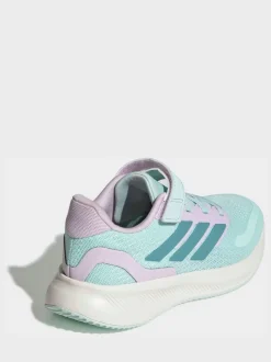 Vert - adidas Baskets de course Runfalcon 5 à lacets élastiques pour enfant