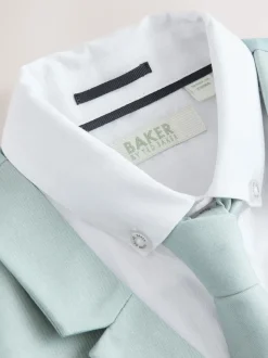 Vert - Baker by Ted Baker ensemble gilet, chemise et cravate