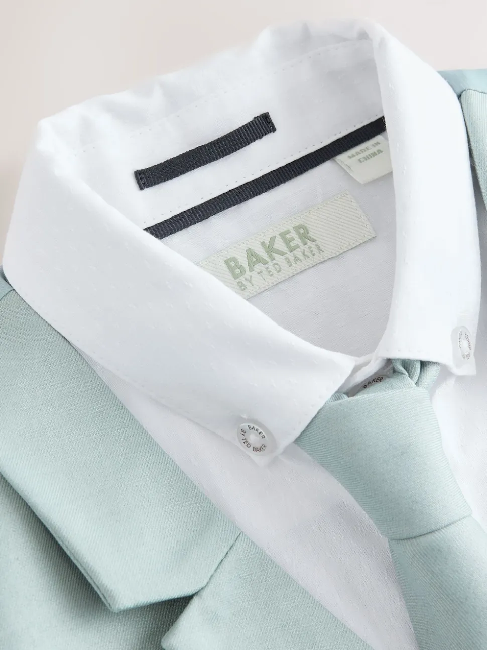 Vert - Baker by Ted Baker ensemble gilet, chemise et cravate