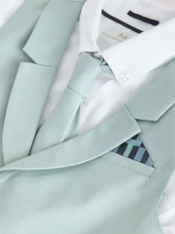Vert - Baker by Ted Baker ensemble gilet, chemise et cravate