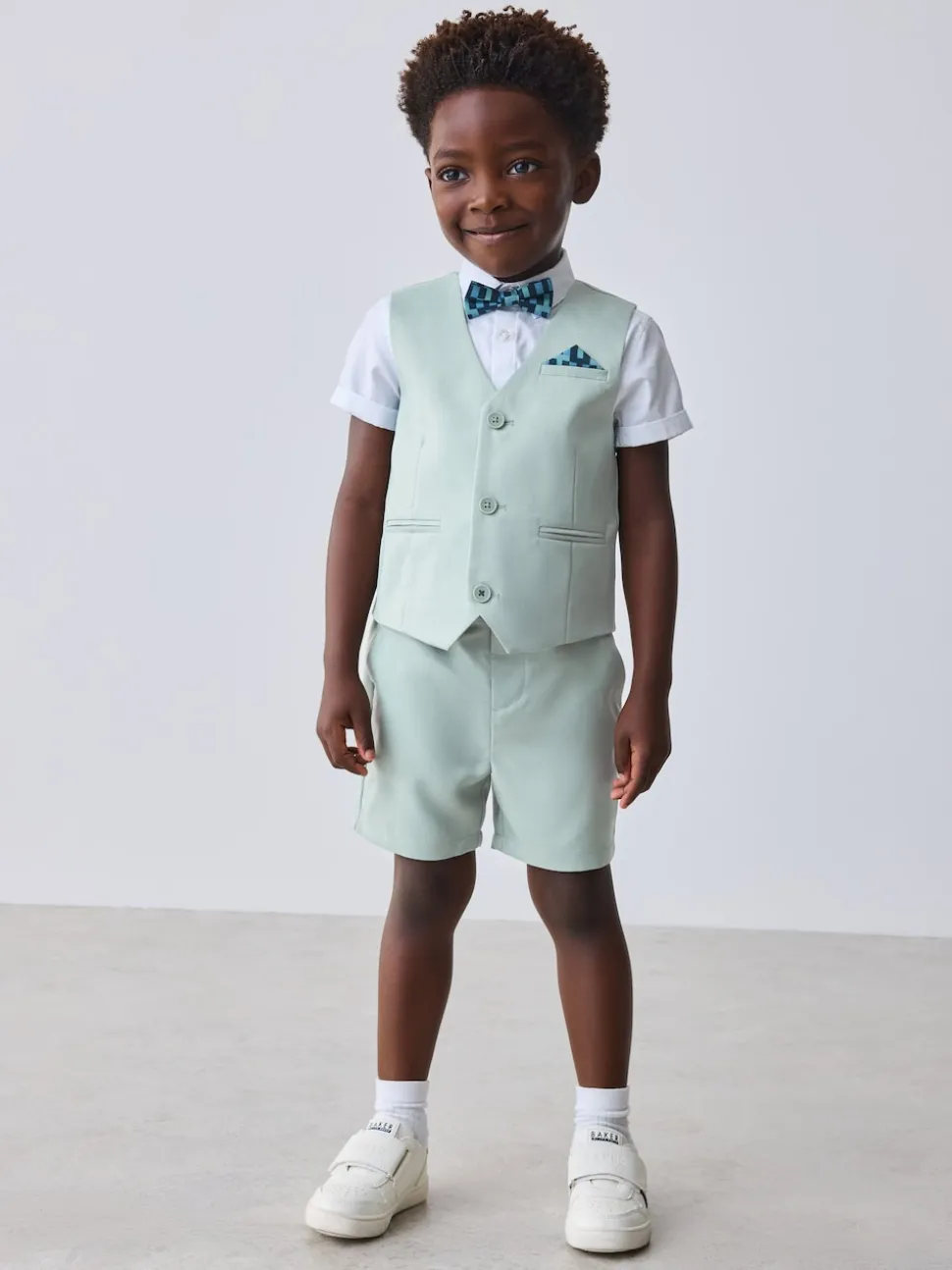 Vert - Baker by Ted Baker Ensemble chemise, gilet et short