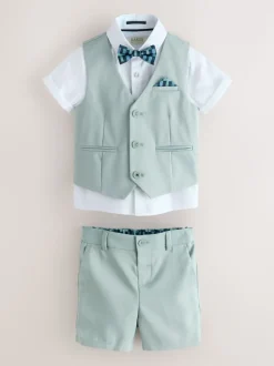 Vert - Baker by Ted Baker Ensemble chemise, gilet et short