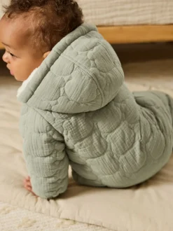 vert - Combinaison bébé effet froissé (0mois à2ans)