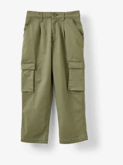 Vert - Cotton On Pantalon cargo plissé sur le devant