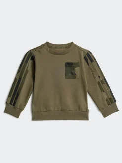 Vert - Ensemble adidas Essentials Sweat-shirt et Survêtement en polaire camouflage pour bébé