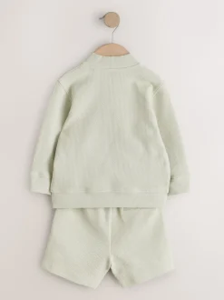 vert - Ensemble bomber et short en jersey (3mois-7ans)