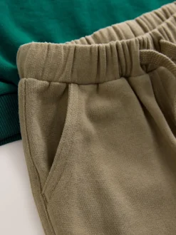 Vert - Ensemble Sweat-shirt et Survêtement utilitaire (3mois-7ans)