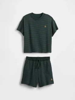 Vert - Gap Ensemble t-shirt et short texturé Brannan Bear (6mois-5ans)