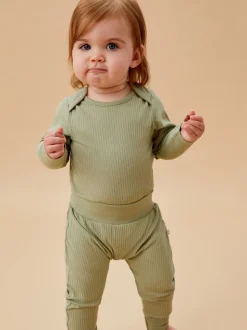 Vert - Jogging côtelé confortable MORI