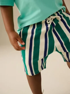 Vert à la menthe - Ensemble t-shirt à manches courtes et short à motif (3mois7ans)