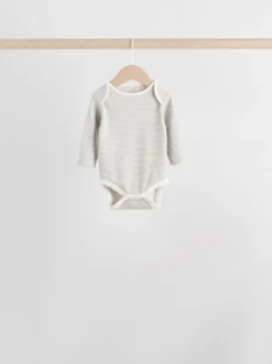 vert - Lot de 5 bodys à manches longues pour bébé