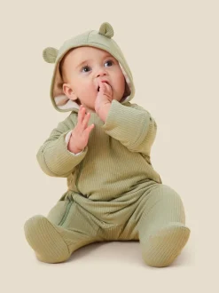 Vert - MORI Combinaison zippée confortable