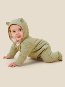 Vert - MORI Combinaison zippée confortable