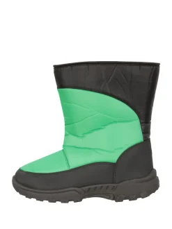 Vert - Mountain Warehouse Bottes de neige adaptatives Caribou Kids Single Rayure Sherpa Lined