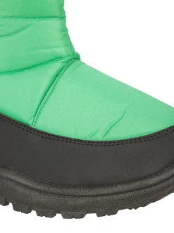 Vert - Mountain Warehouse Bottes de neige adaptatives Caribou Kids Single Rayure Sherpa Lined