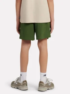 Vert - New Balance Short en French terry à petit logo