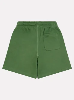 Vert - New Balance Short en French terry à petit logo