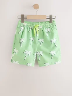 Vert à palmiers - Shorts de bain imprimés (3-16yrs)