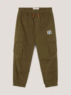 Vert - Pantalon cargo Monsoon uni