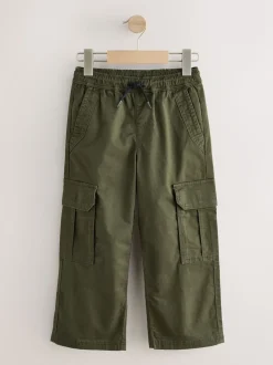 Vert - Pantalon cargo tissé (3-16ans)