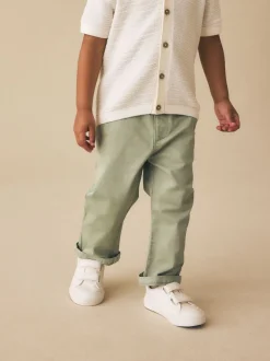 vert - Pantalon chino extensible (3mois-7ans)