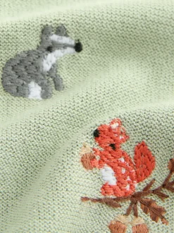 vert - Polo en maille brodé sur l’ensemble (3mois à7ans)