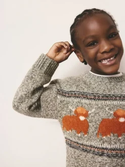 Vert - Pull de la famille Hamish The Highland Cow assorti (3mois à16ans)