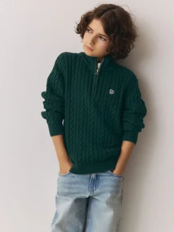 Vert - Pull Superdry en maille