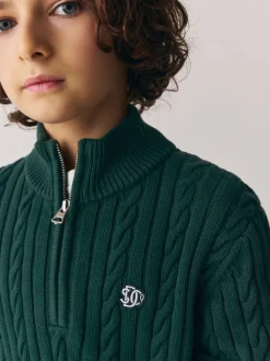 Vert - Pull Superdry en maille