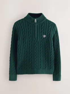 Vert - Pull Superdry en maille