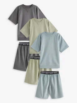 vert - Pyjama court 3 Pack (3-16ans)