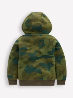 Vert - Sweat à capuche Boden Borg réversible